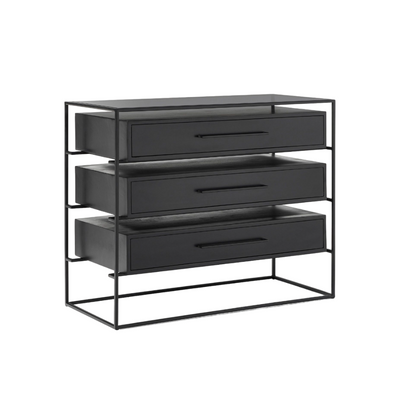 Gabinete 3 cajones | ABEDUL BLACK