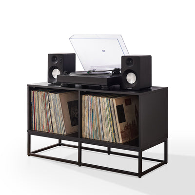 Mueble para Vinilos Industrial Abedul BLACK